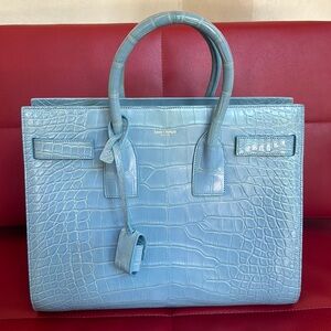 $33K Saint Laurent Alligator Skin Sac De Jour